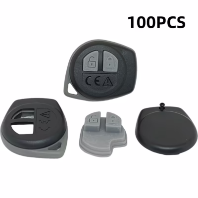 100pcs Durable 2-Button Car Key Shell Replacement Fit for Suzuki Models – Aftermarket Accessory
